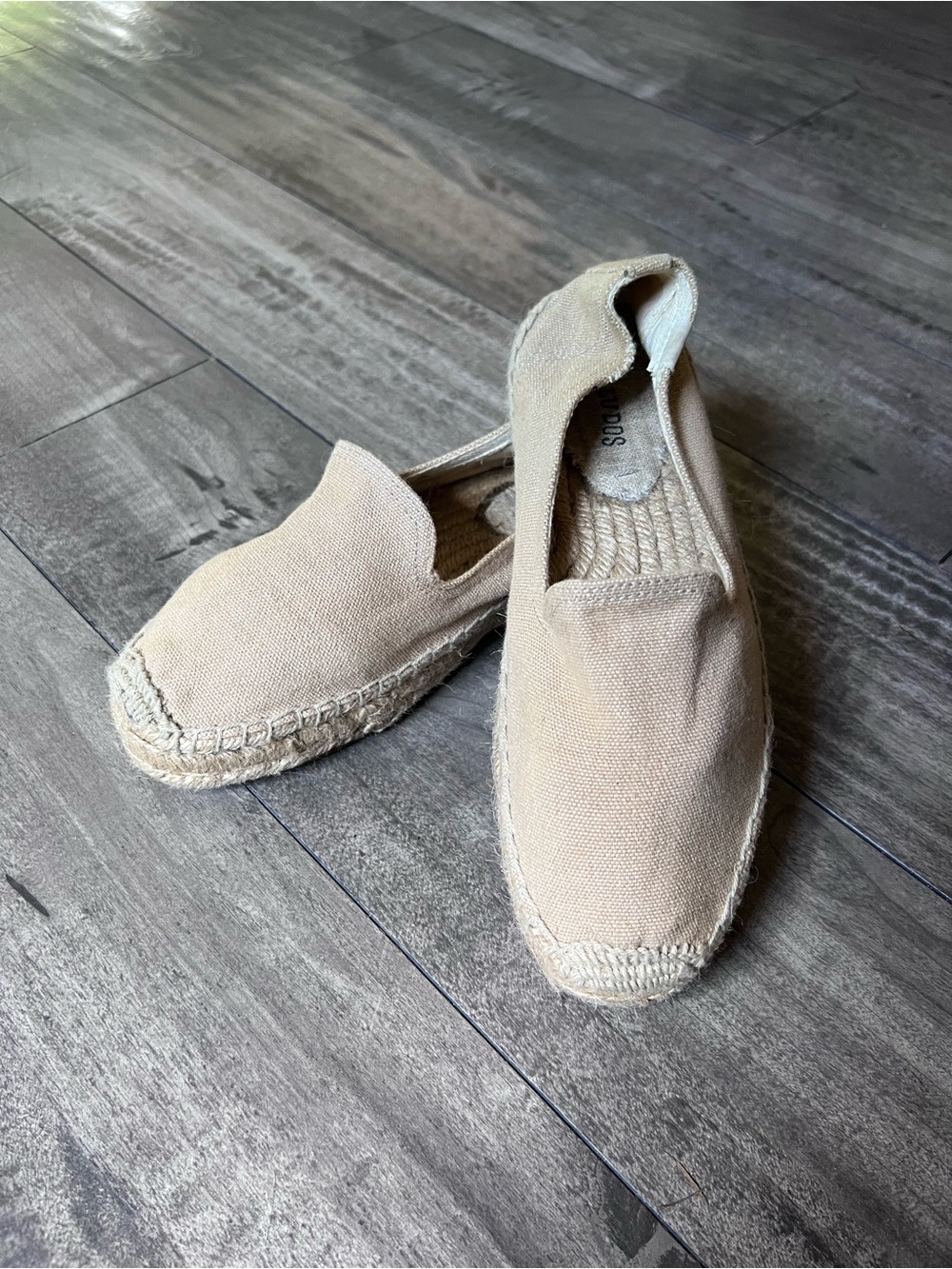 Soludos Natural Canvas Espadrille Slip-Ons